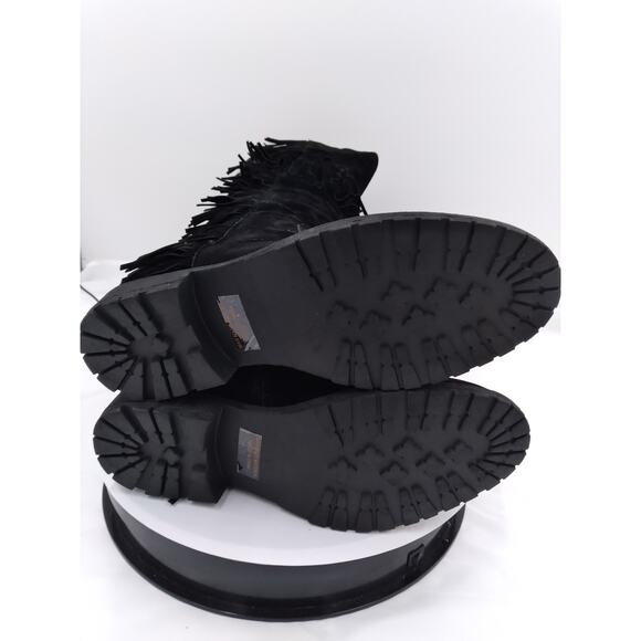 SHIEK KNEE HIGH FRINGE BOOTS WITH POCKETS ON THE INSIDE SIZE 5.5 - Picture 6 of 6